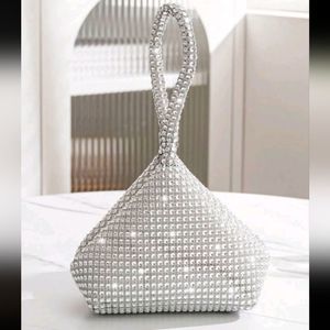 Elegant Silver Women's Bag